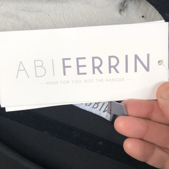 Abi Ferrin Dress Women Small Black Mod Contemporary Abstract Artsy Nikki NEW - Picture 6 of 15